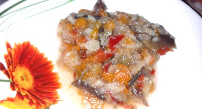 Детское овощное рагу с рыбой