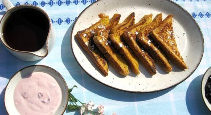 Сливочные тосты с корицей