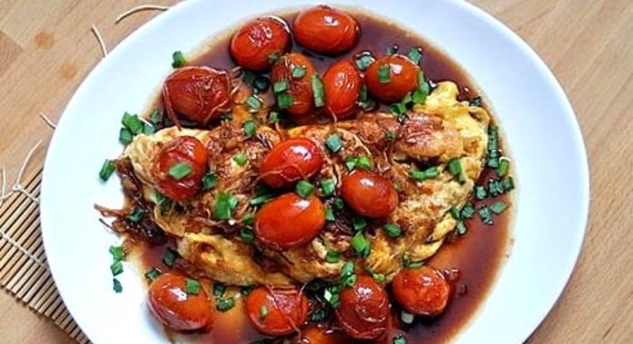 Яичница в воке