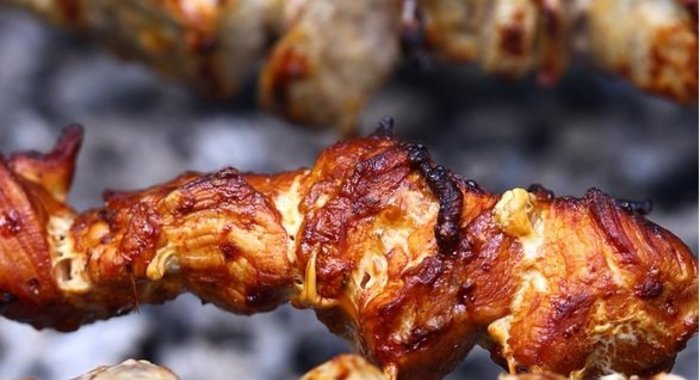 Шашлык из свинины в кефире