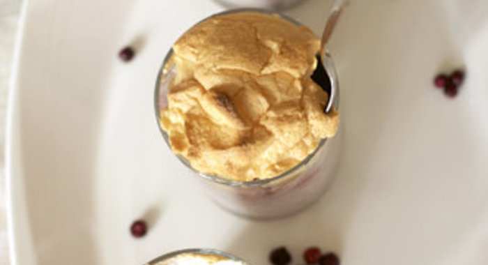 Рисовая запеканка с ревенем.