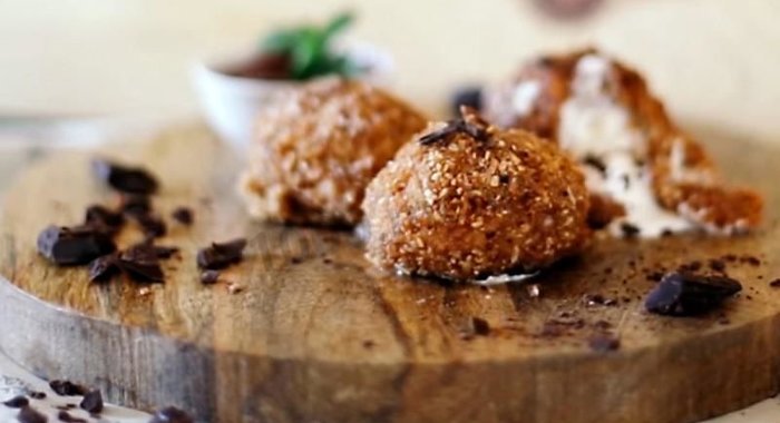 Жареное мороженое