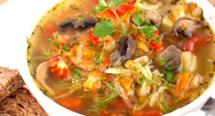 Щи с грибами по‑монастырски