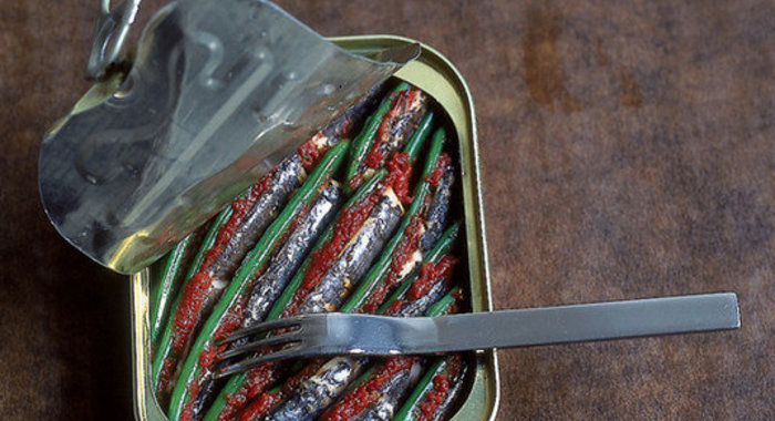 Запеканка из сардин