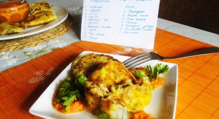 Сырники с кабачками.