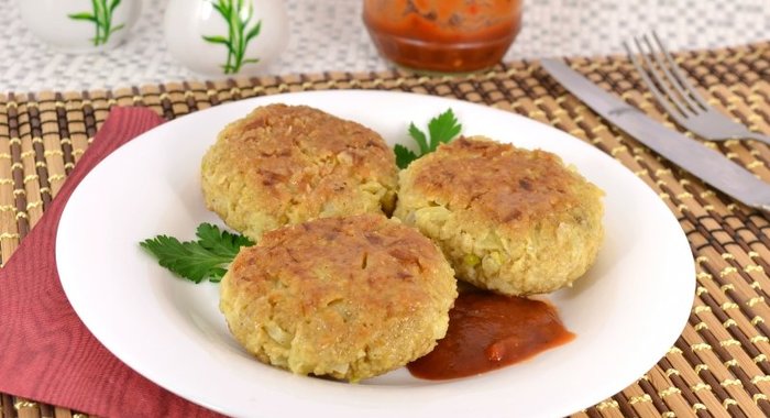 Овсяные котлеты с мясным вкусом