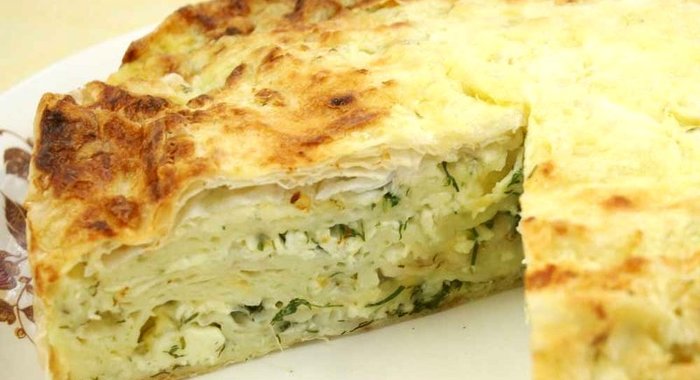 Пирог из лаваша с луком