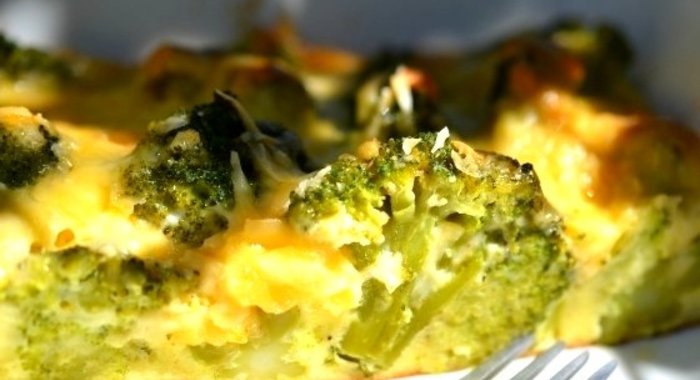 Запеканка с брокколи и сыром