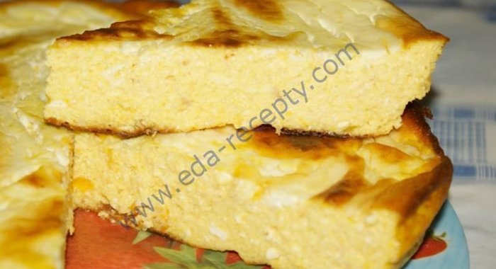 Запеканка творожная с тыквой