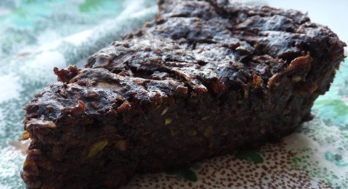 Постный шоколадно-овсяный кекс