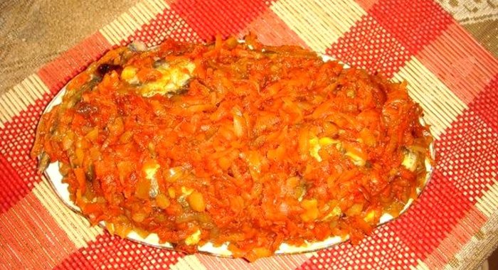 Салака под маринадом