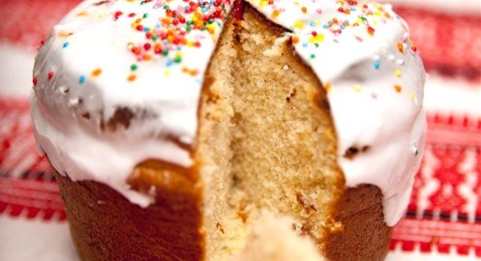 Пасхальный кулич на сметане