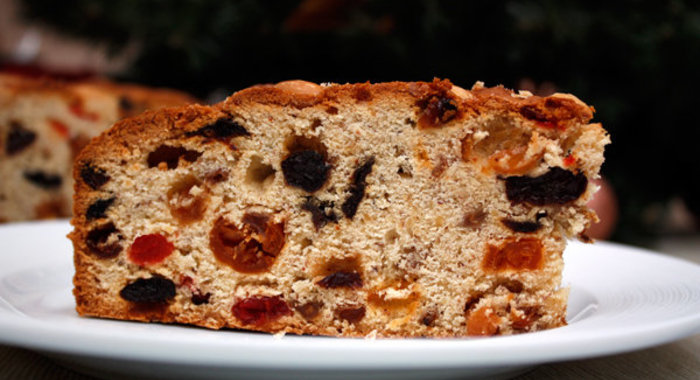 Фруктовый рождественский кекс