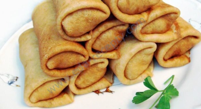 Блинчики с мясом морковью и капустой