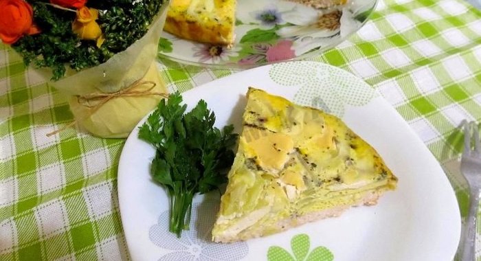 Запеканка из кабачков с фаршем в мультиварке