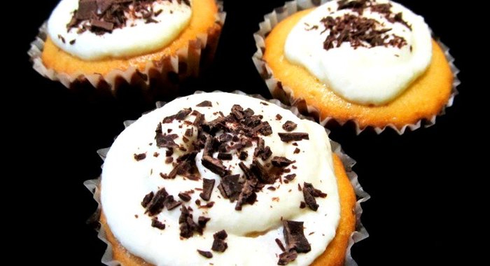 Капкейки с творожным кремом