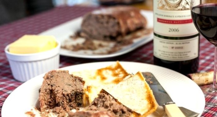 Запечённый паштет из куриной печени