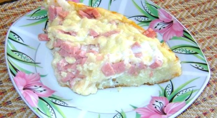 Омлет с колбасой в мультиварке