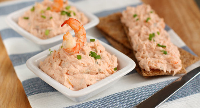Паштет из семги с креветками