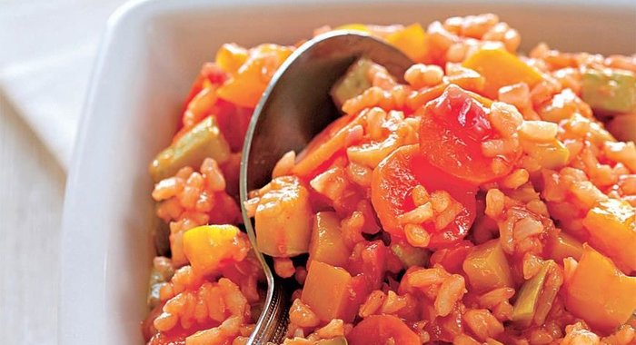 Овощи с рисом