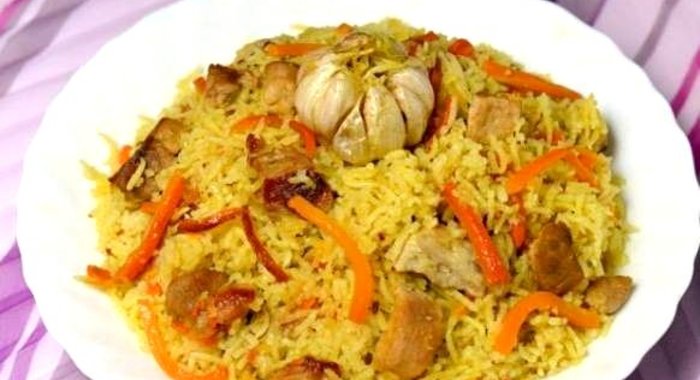 Плов из свинины в мультиварке