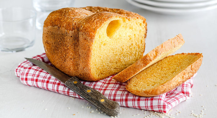 Хлеб с сыром и кунжутом