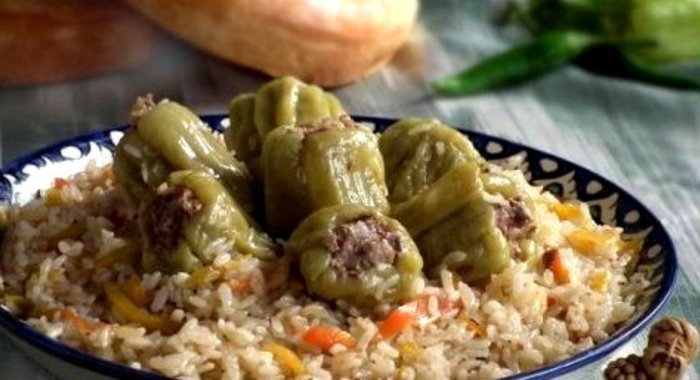 Плов с болгарским перцем