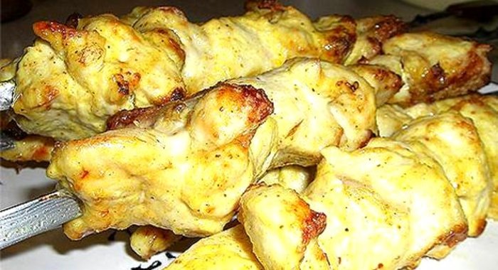 Шашлык из кальмаров