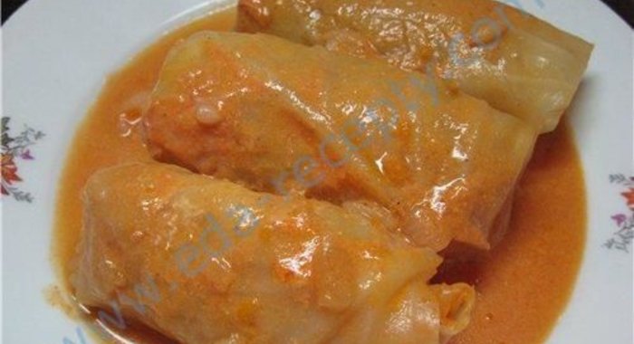 Вегетарианские голубцы с фасолью