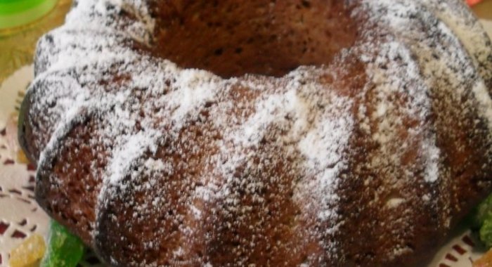 Шоколадно-йогуртовый кекс