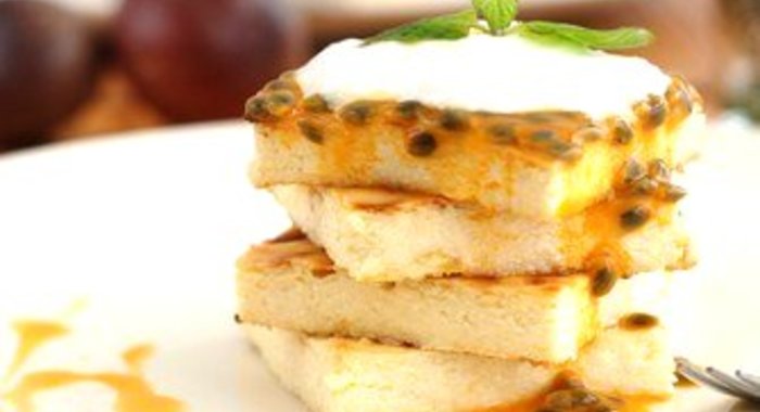 Творожная запеканка с маракуйей