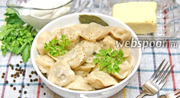 Пельмени с гусиным фаршем