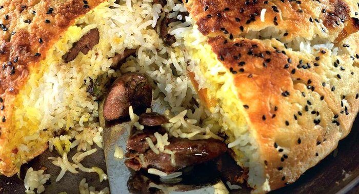 Плов с утиными потрохами