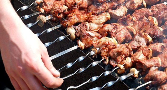 Шашлык в мятном маринаде