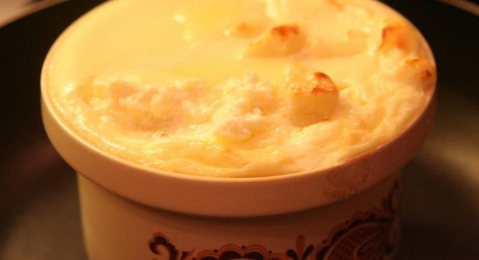 Вареники с творогом ленивые, запеченые в сметане