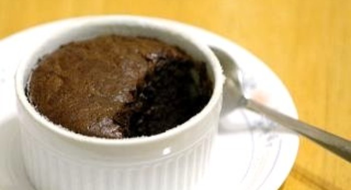 Суфле из черного шоколада