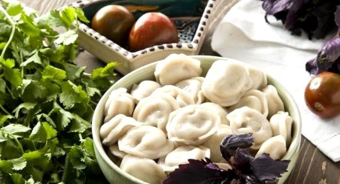 Диетические пельмени с индейкой