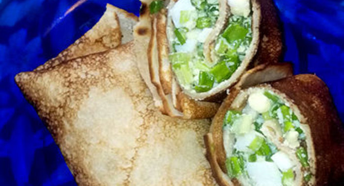 Румяные блинчики с вкусной начинкой