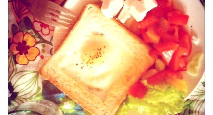 Яичница в хлебе