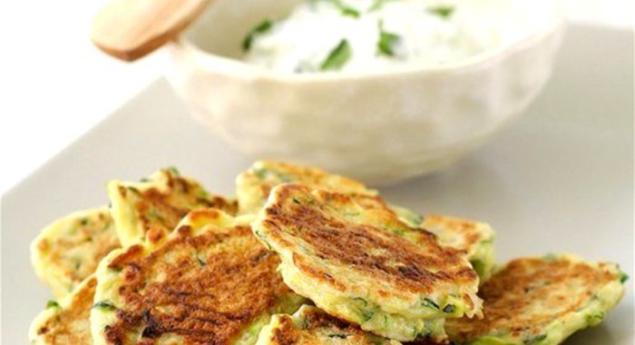 Оладьи из кабачкового пюре