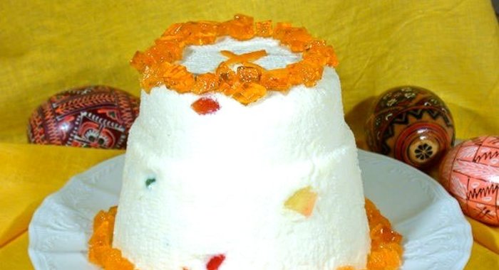 Пасха со сливками и цукатами