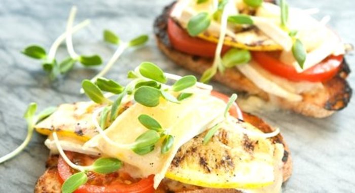 Бутерброды с кабачками