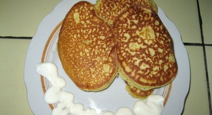 Лепешки на сметане