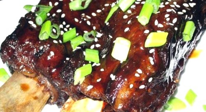 Говяжьи ребра-гриль в маринаде по‑корейски