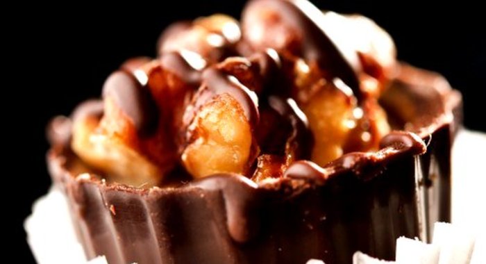 Шоколадные конфеты с панфорте