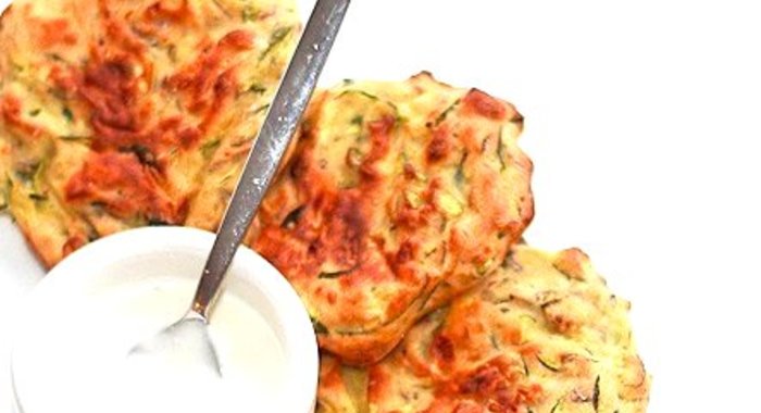 Кабачковые оладьи в духовке