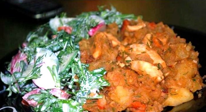 Жаркое из индейки в мультиварке