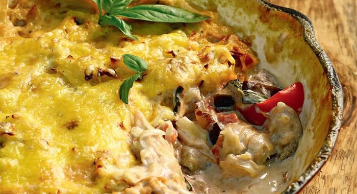 Овощи под картофельной корочкой