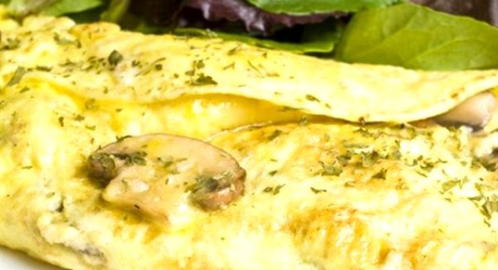 Омлет на минеральной воде