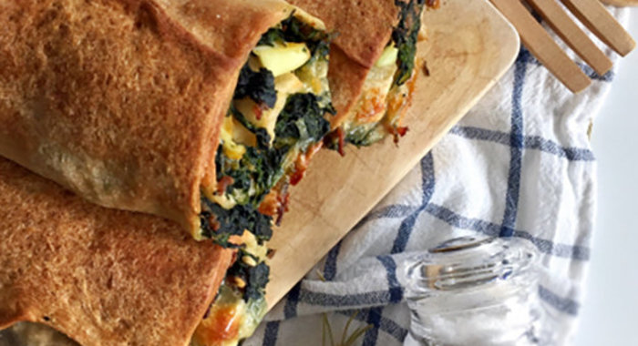 Рулетики со шпинатом и фаршем